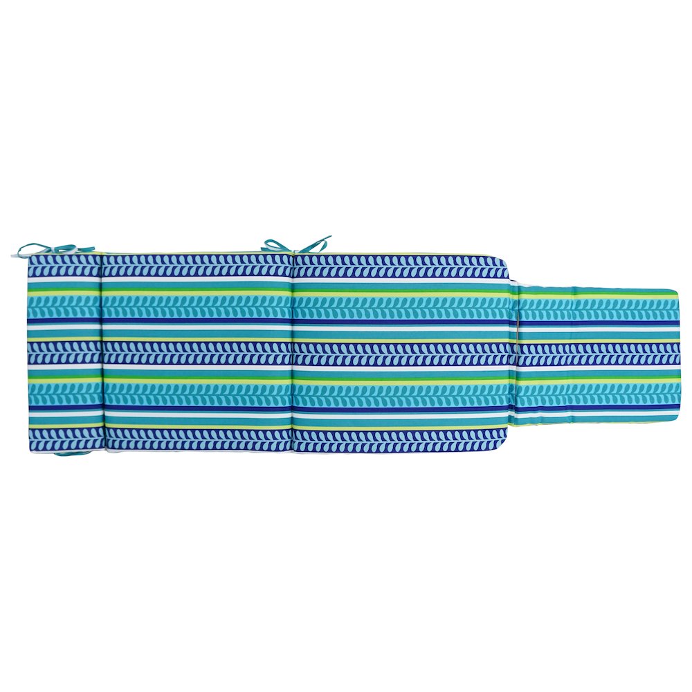 Steamer Deck Outdoor Lounger Cushion. Picture 2