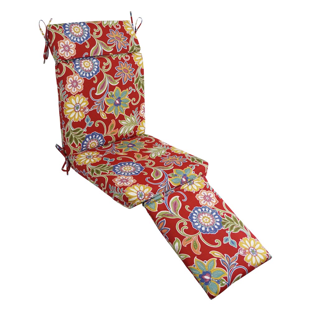 Steamer Deck Outdoor Lounger Cushion. Picture 1
