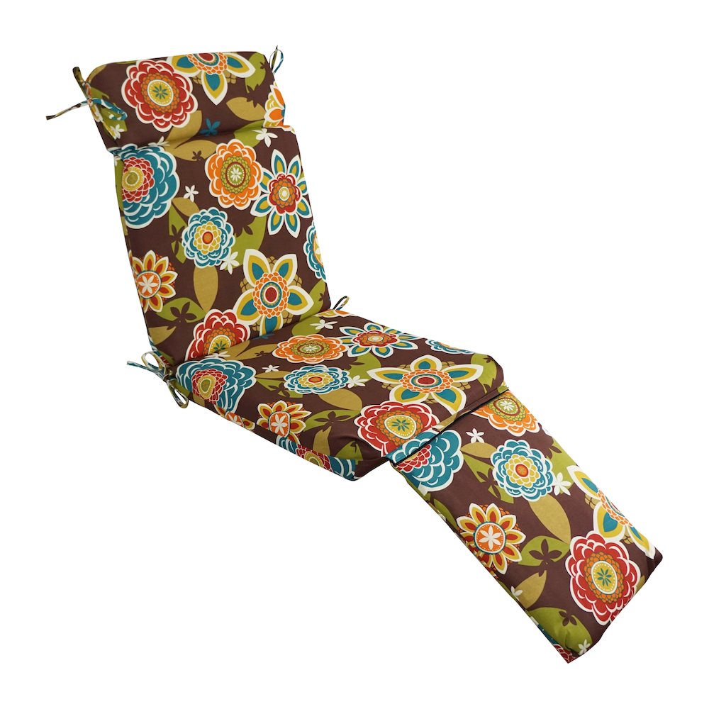 Steamer Deck Outdoor Lounger Cushion. Picture 1
