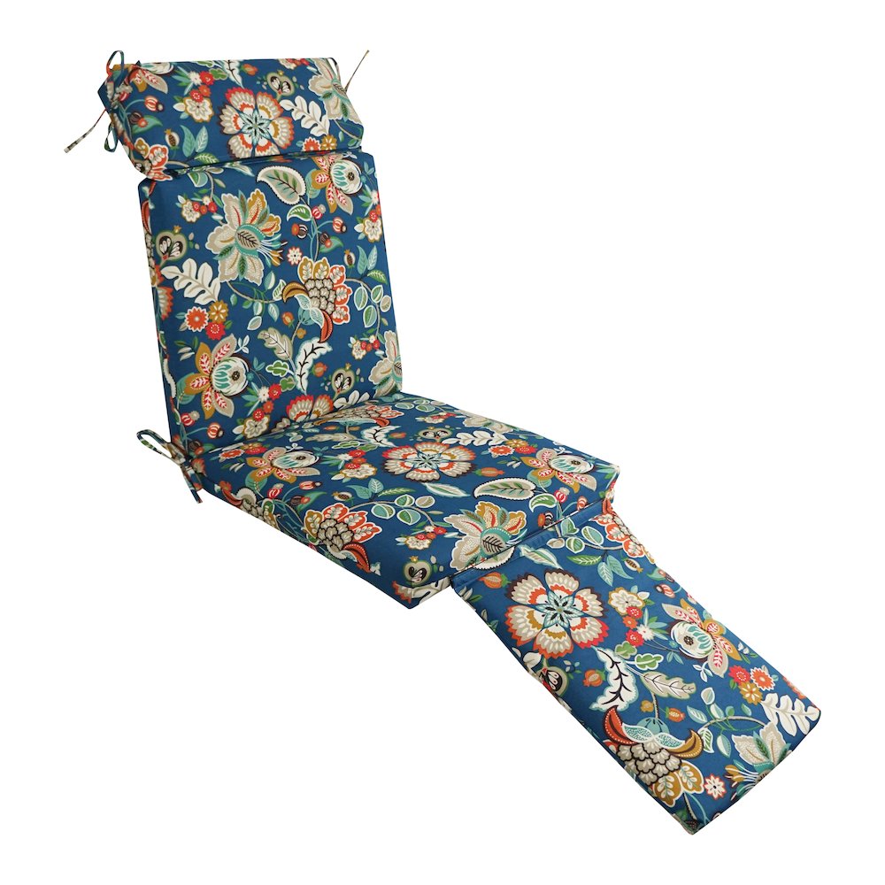 Steamer Deck Outdoor Lounger Cushion. Picture 1