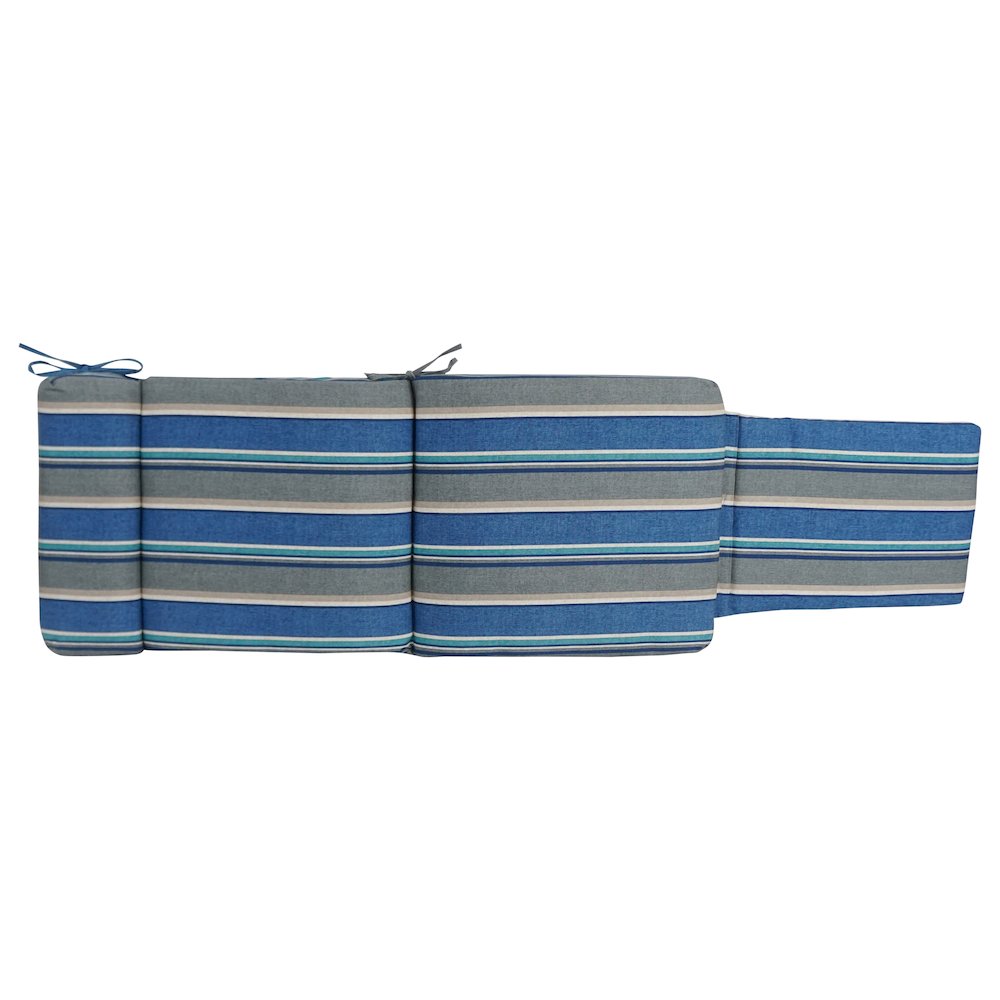 Steamer Deck Outdoor Lounger Cushion. Picture 2