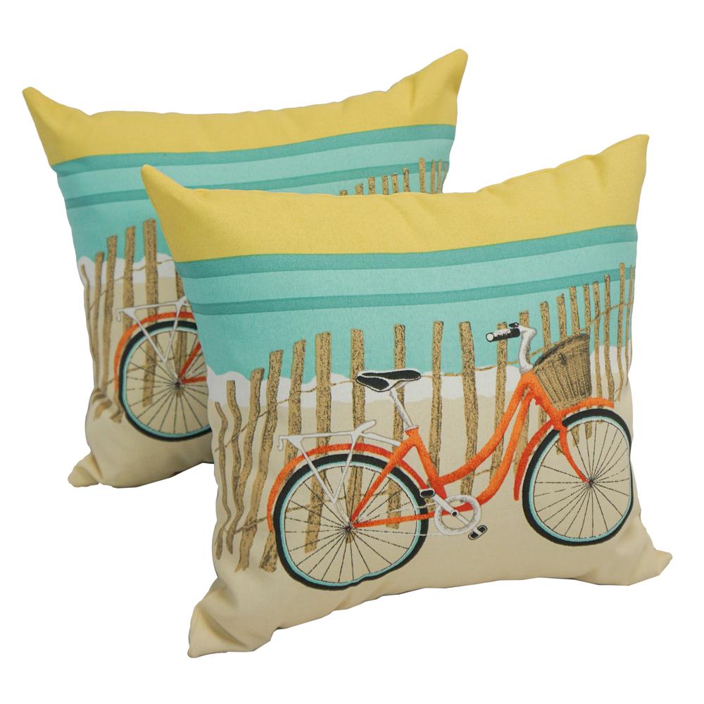 Blazing Needles 17-inch Outdoor Spun Polyester Throw Pillows (Set of 2). Picture 1
