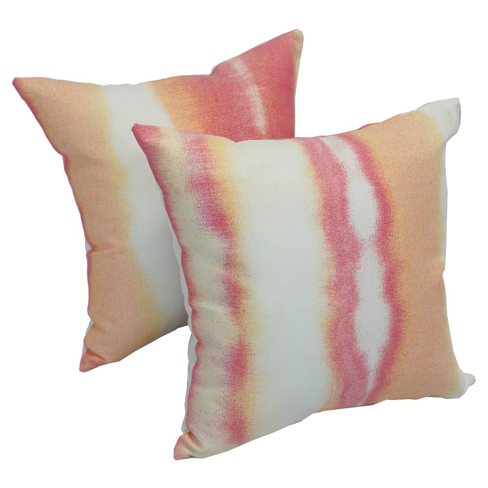 Spun Polyester 17-inch Outdoor Throw Pillows (Set of 2). Picture 1