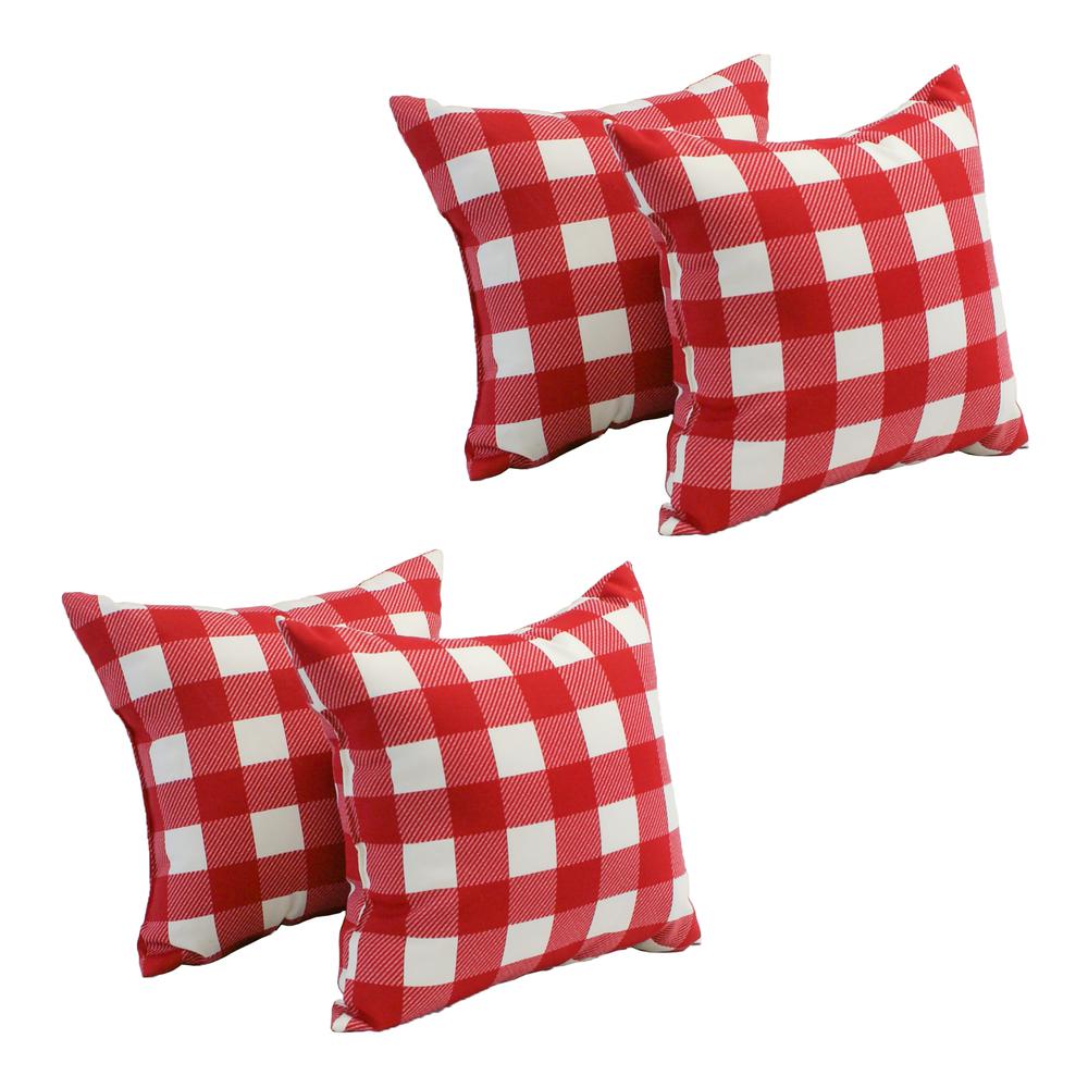 Spun Polyester 17-inch Outdoor Throw Pillows (Set of 4)  CO-JO18-14-S4. Picture 1