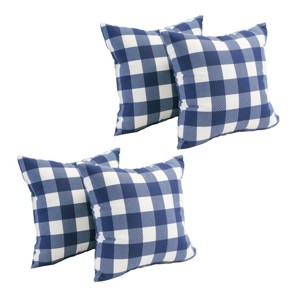 Spun Polyester 17-inch Outdoor Throw Pillows (Set of 4)  CO-JO18-15-S4. Picture 1