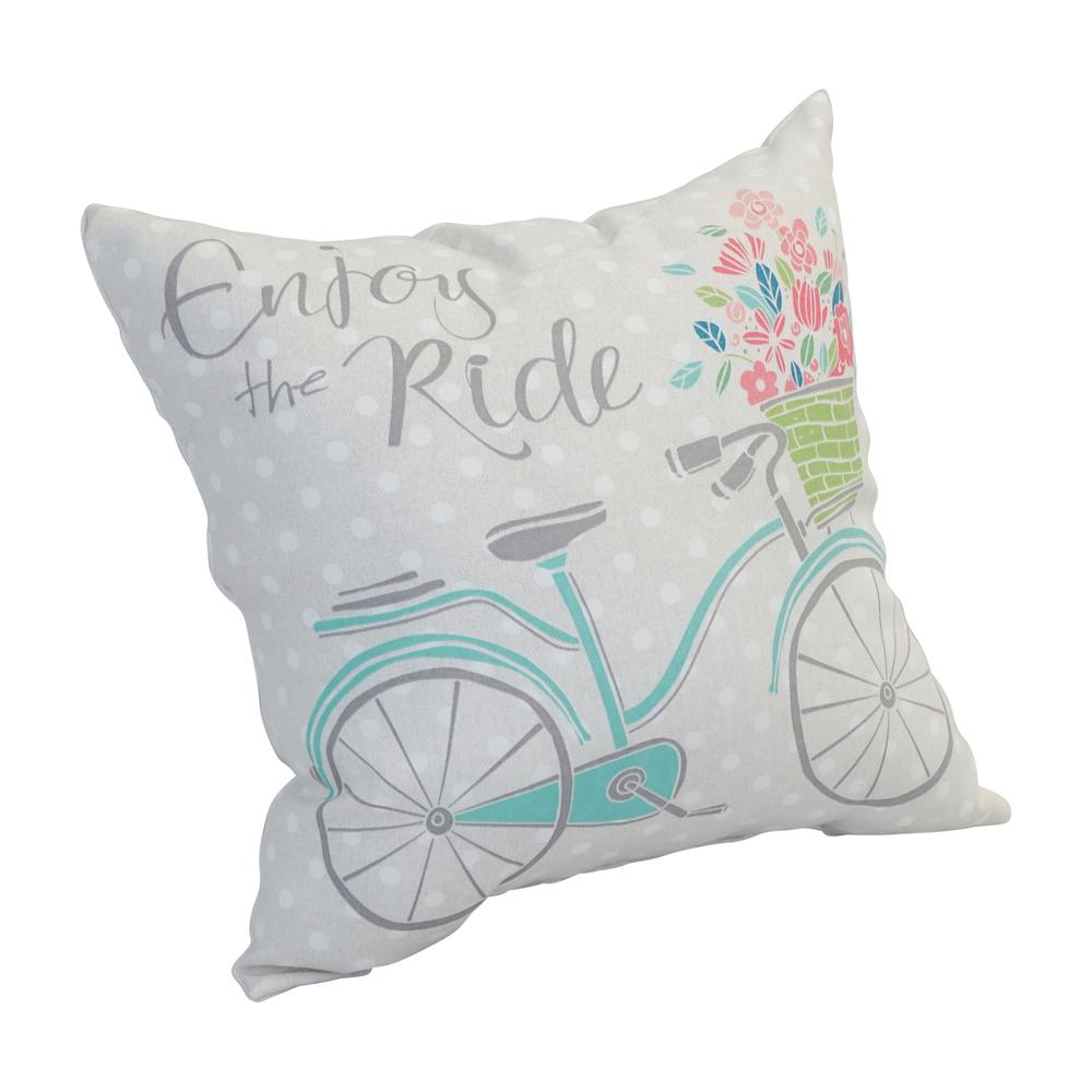 Spun Polyester 17-inch Double-sided Outdoor Throw Pillows (Set of 2) CO-JO18-DS-01-S2. Picture 1