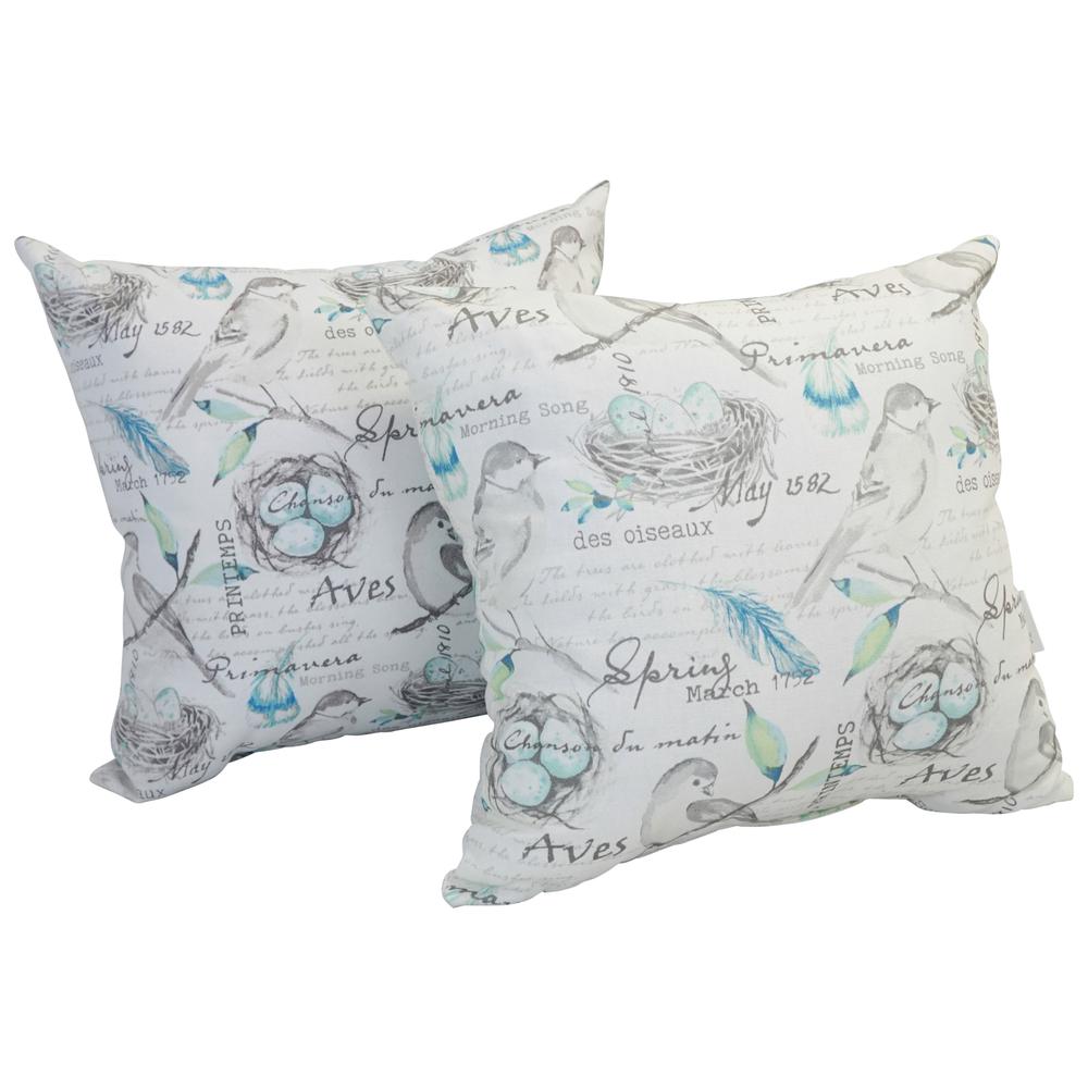 Spun Polyester 17-inch Double-sided Outdoor Throw Pillows (Set of 2) CO-JO18-DS-02-S2. Picture 4