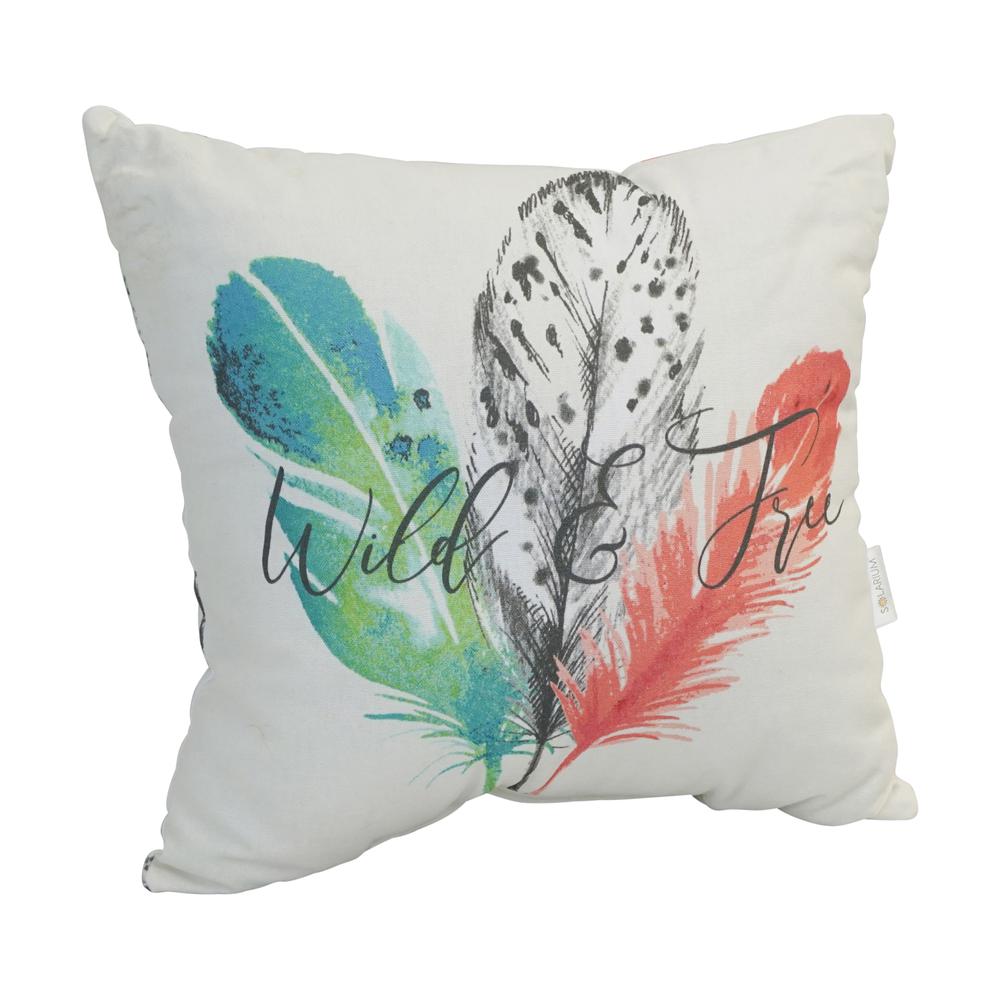 Spun Polyester 17-inch Double-sided Outdoor Throw Pillows (Set of 2) CO-JO18-DS-04-S2. Picture 5