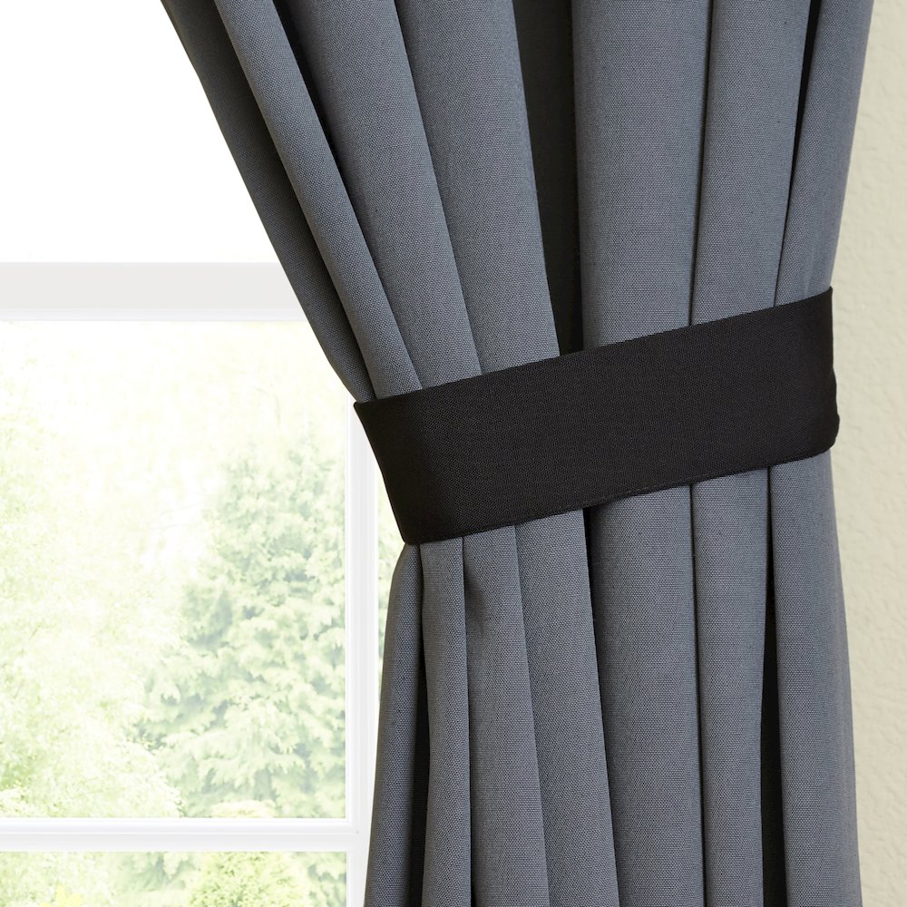 108-inch by 52-inch Two-Tone Twill Reversible Drapery Panels(Set of 2). Picture 2