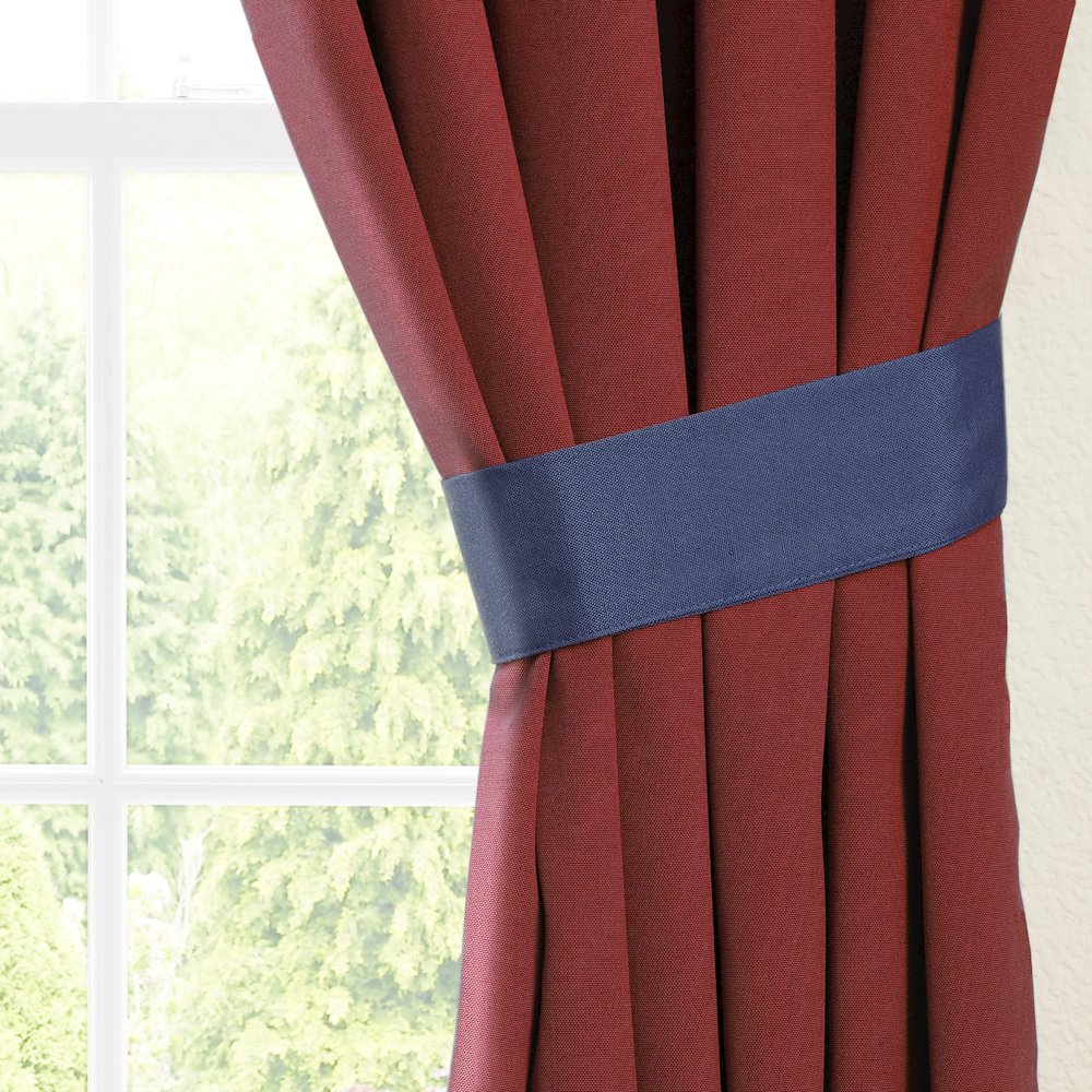 108-inch by 52-inch Two-Tone Twill Reversible Drapery Panels (Set of 2). Picture 2