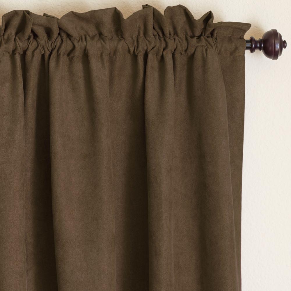Blazing Needles 108-inch by 52-inch Microsuede Blackout Curtain Panels (Set of 2). Picture 3