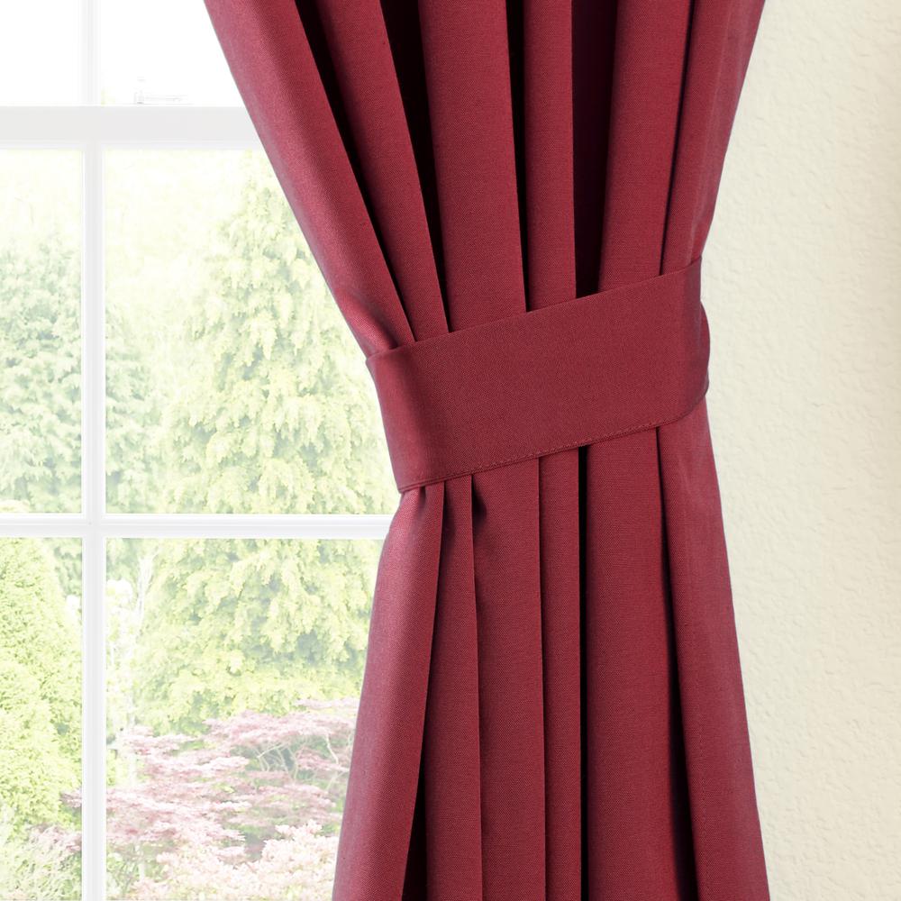 Blazing Needles 108-inch by 52-inch Twill Curtain Panels (Set of 2). Picture 2