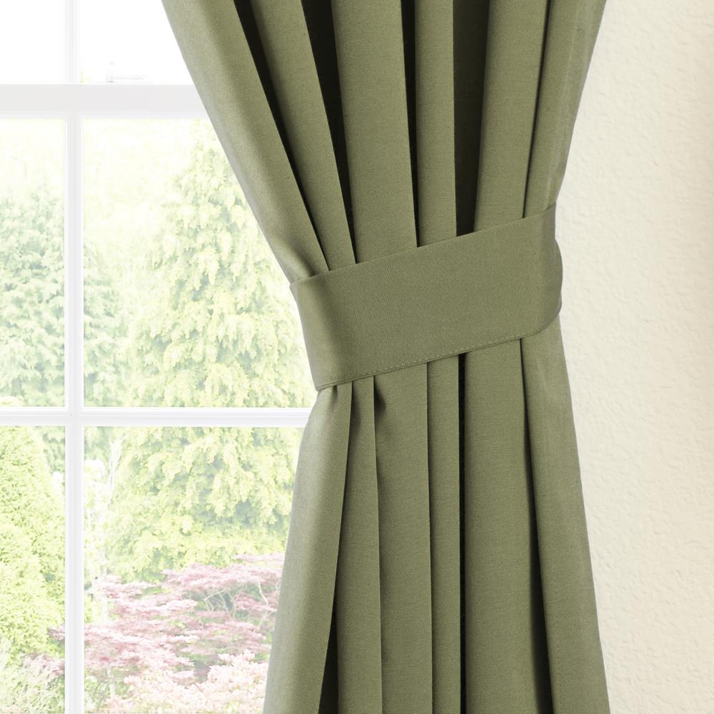 Blazing Needles 108-inch by 52-inch Twill Curtain Panels (Set of 2). Picture 2