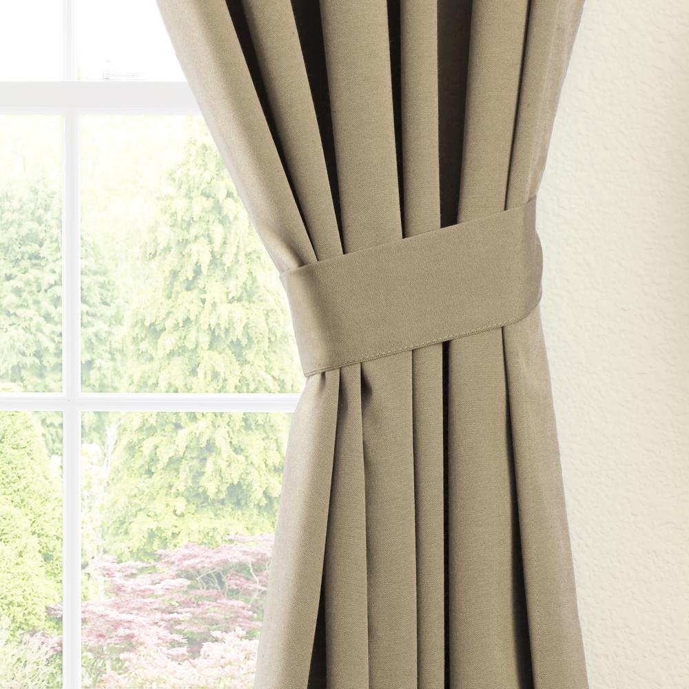 Blazing Needles 108-inch by 52-inch Twill Curtain Panels (Set of 2). Picture 2