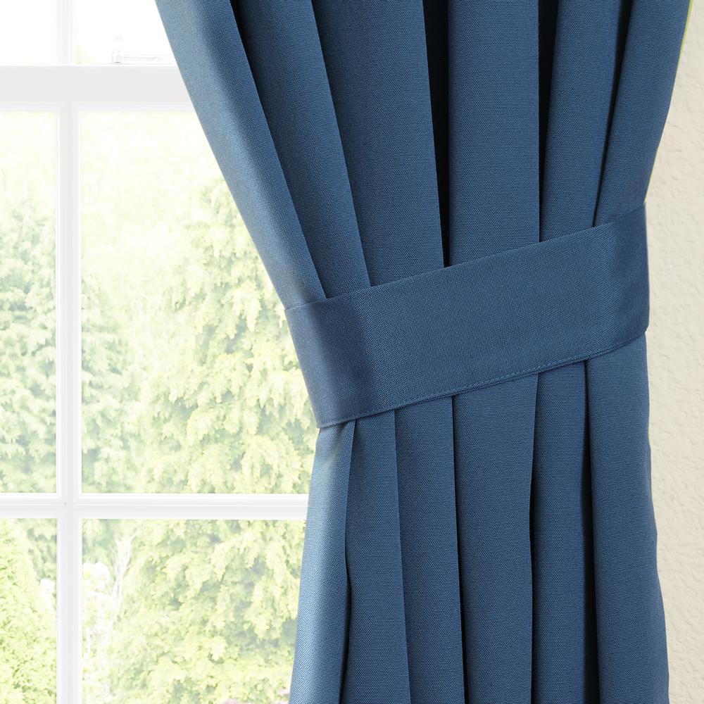 Blazing Needles 63-inch by 52-inch Twill Insulated Blackout Two-Tone Reversible Curtain Panels (Set of 2). Picture 4
