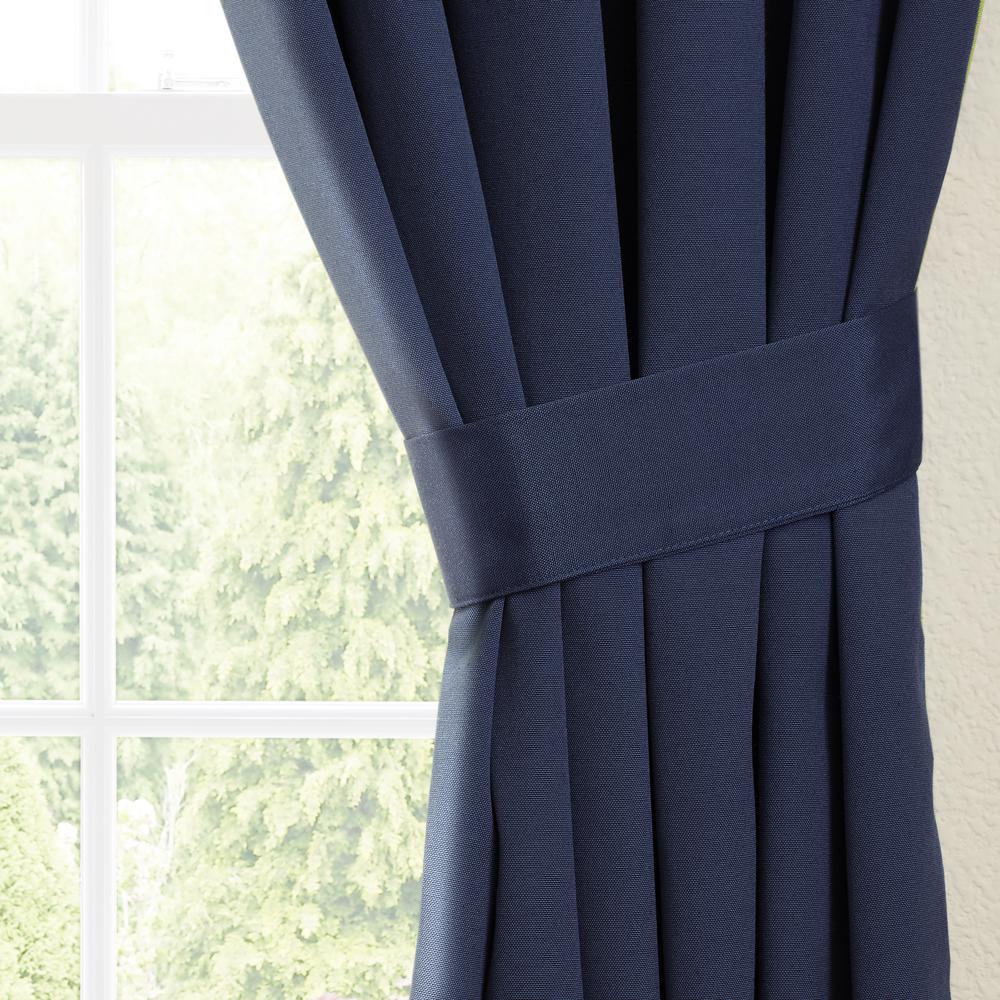 Blazing Needles 63-inch by 52-inch Twill Insulated Blackout Two-Tone Reversible Curtain Panels (Set of 2). Picture 5