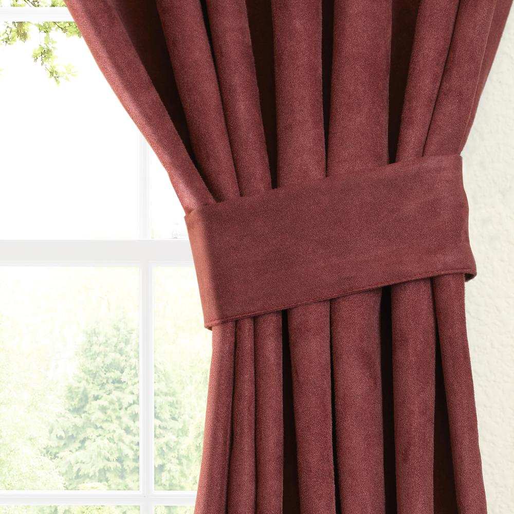Blazing Needles 63-inch by 52-inch Microsuede Blackout Curtain Panels (Set of 2). Picture 2