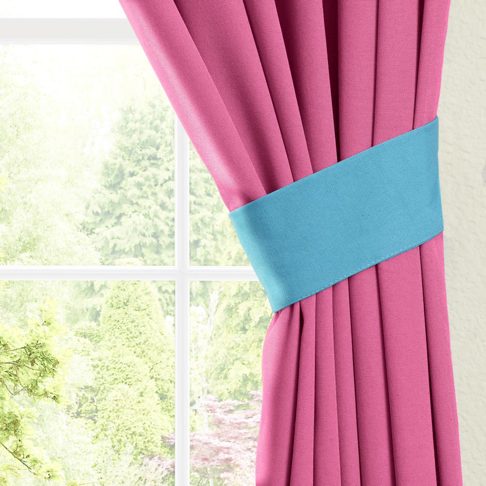 Blazing Needles 84-inch by 52-inch Twill Insulated Blackout Two-Tone Reversible Curtain Panels (Set of 2). Picture 2
