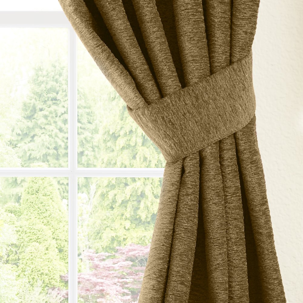 84-inch by 52-inch Jacquard Chenille Drapery Panels (Set of 2). Picture 2