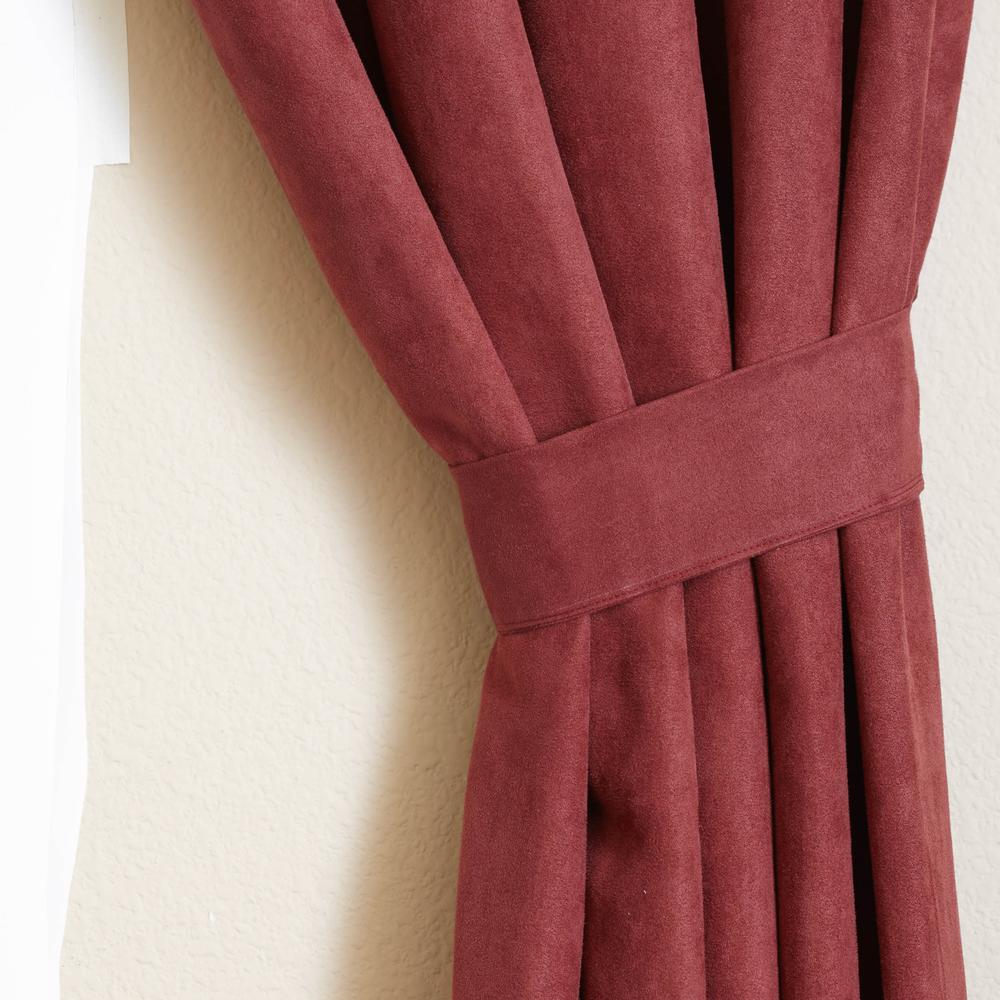 Blazing Needles 84-inch by 52-inch Microsuede Blackout Curtain Panels (Set of 2). Picture 2