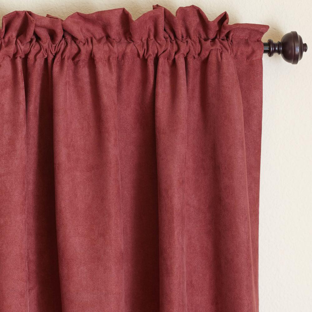 Blazing Needles 84-inch by 52-inch Microsuede Blackout Curtain Panels (Set of 2). Picture 3