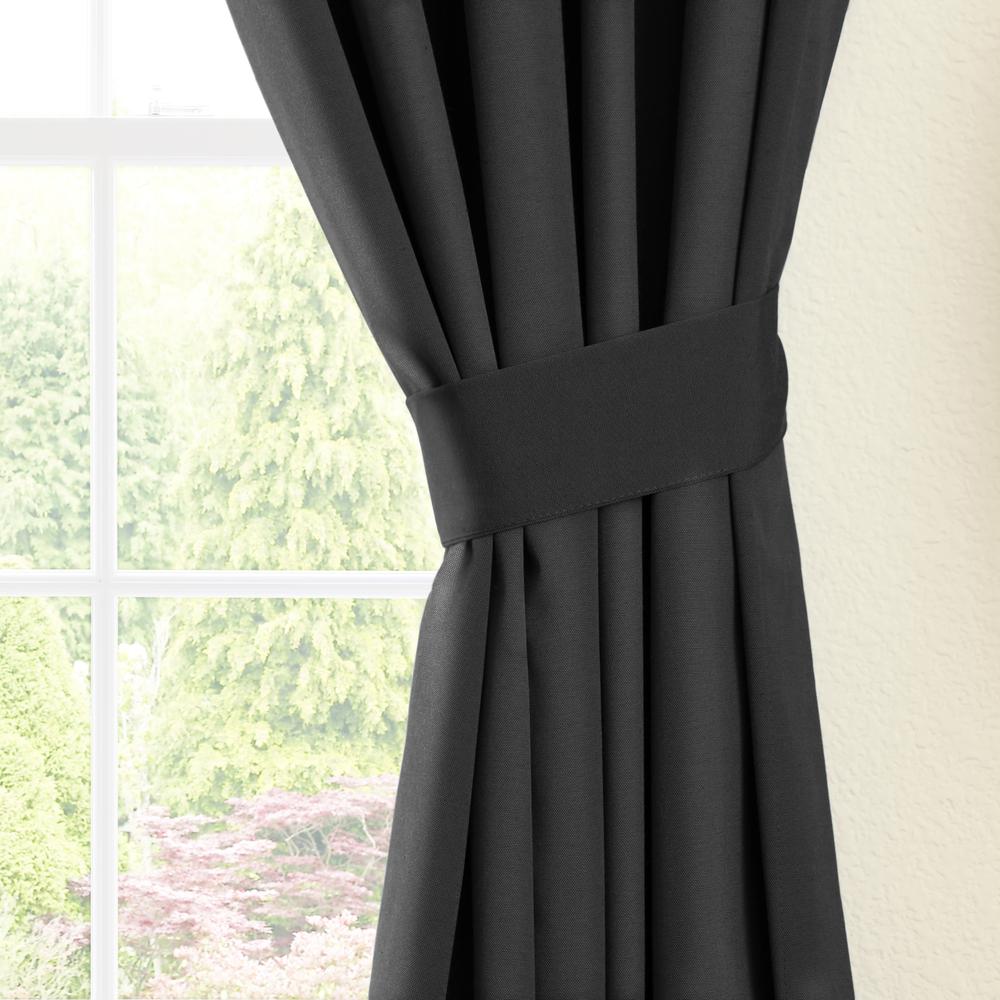 Blazing Needles 84-inch by 52-inch Twill Curtain Panels (Set of 2). Picture 2
