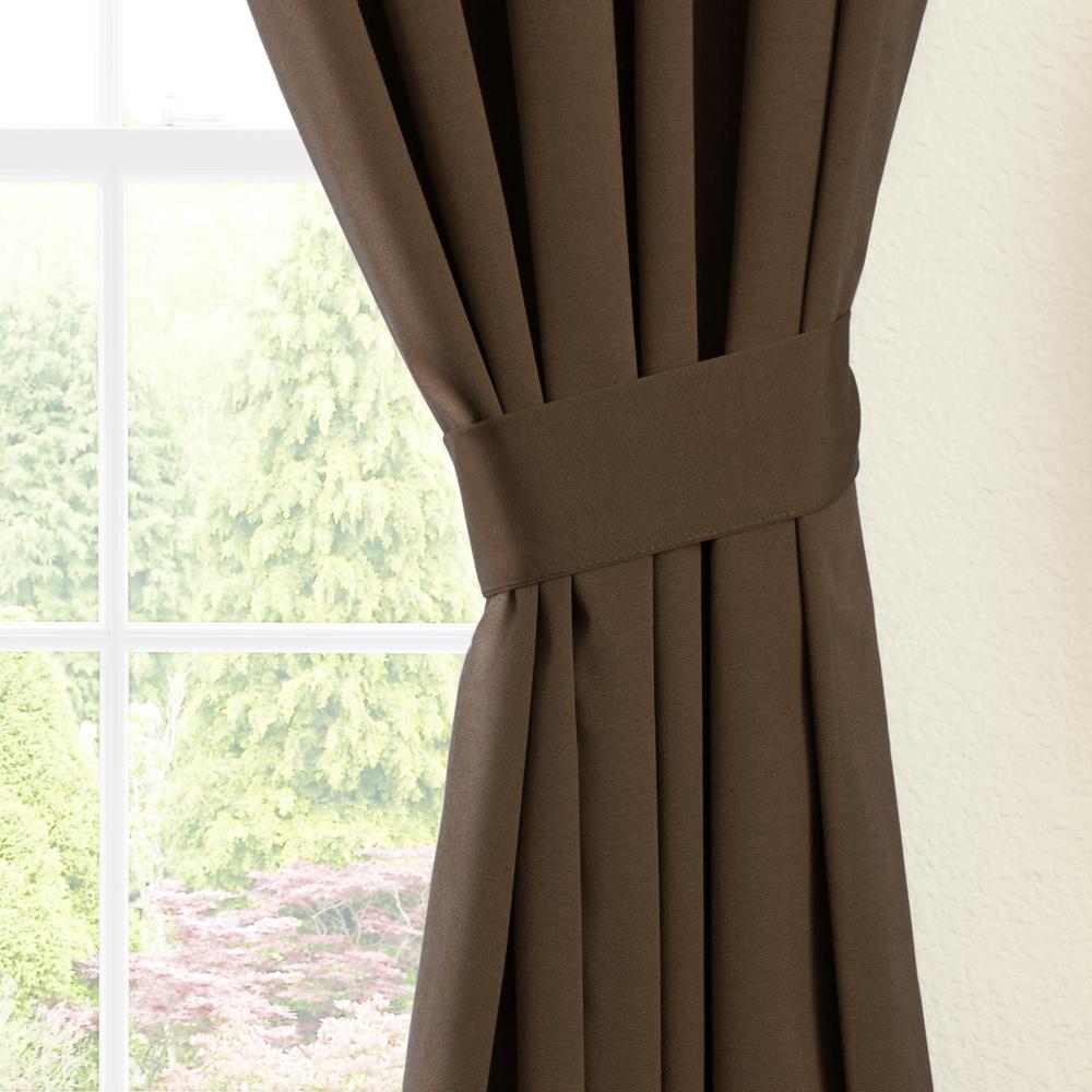 Blazing Needles 84-inch by 52-inch Twill Curtain Panels (Set of 2). Picture 2