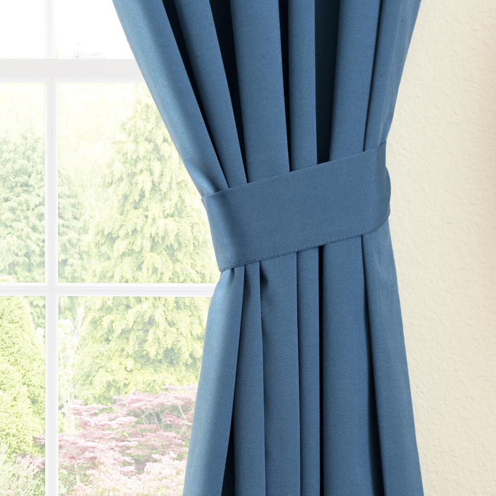 Blazing Needles 84-inch by 52-inch Twill Curtain Panels (Set of 2). Picture 2