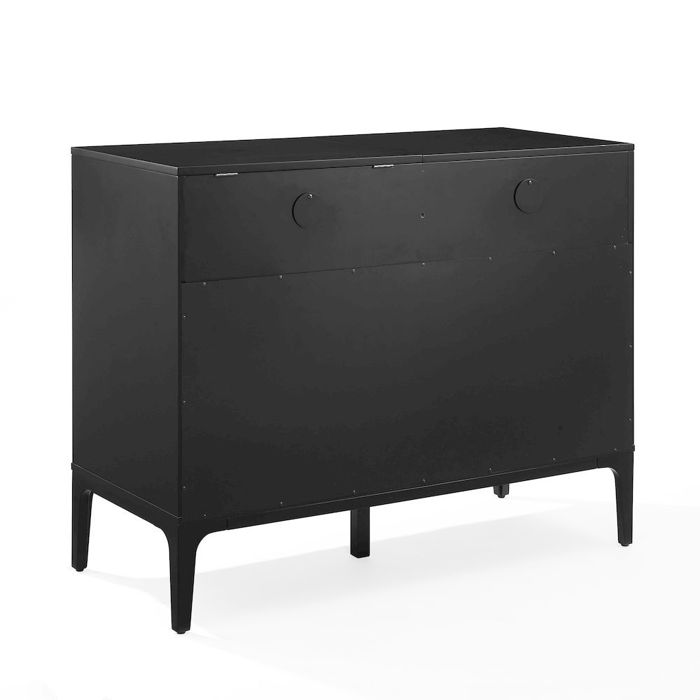 Large record player cabinet with vinyl storage in modern design. Picture 5