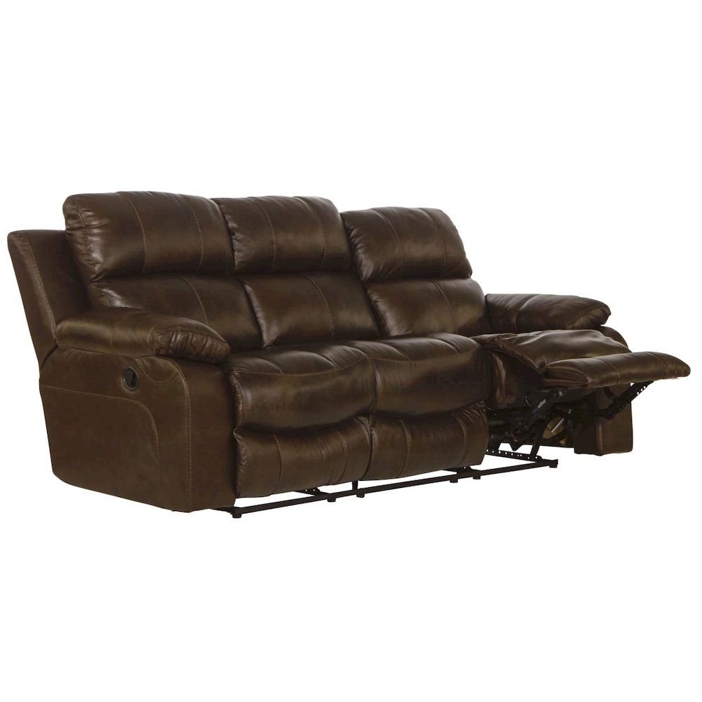 Positano Italian Top Grain Leather Match Reclining Sofa. Picture 3