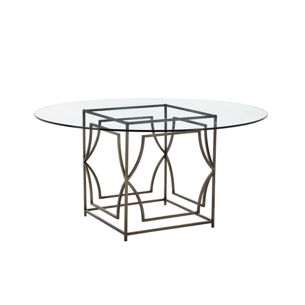 Z-Edward Dining Table Brass. Picture 1