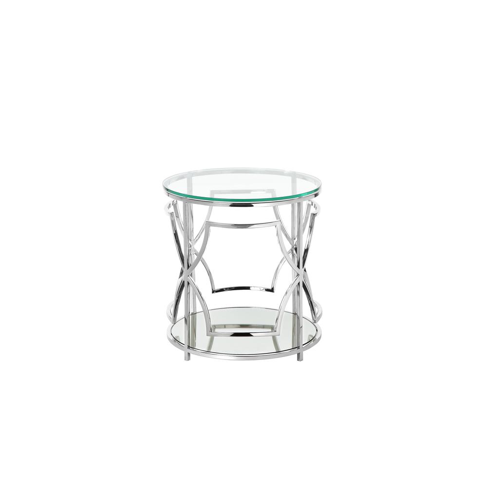 Z-Edward Round Side Table Steel. Picture 1