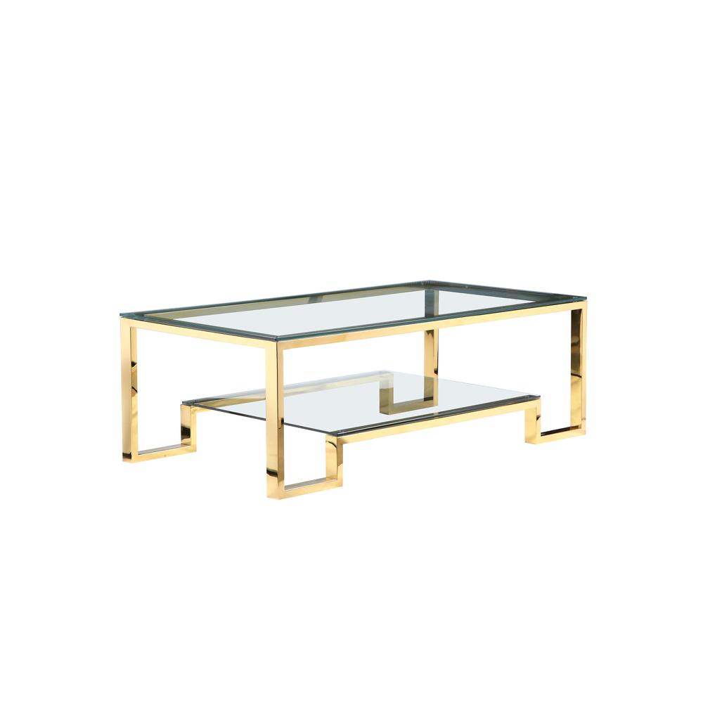 Z-Laurence Long Coffee Table Gold. Picture 1