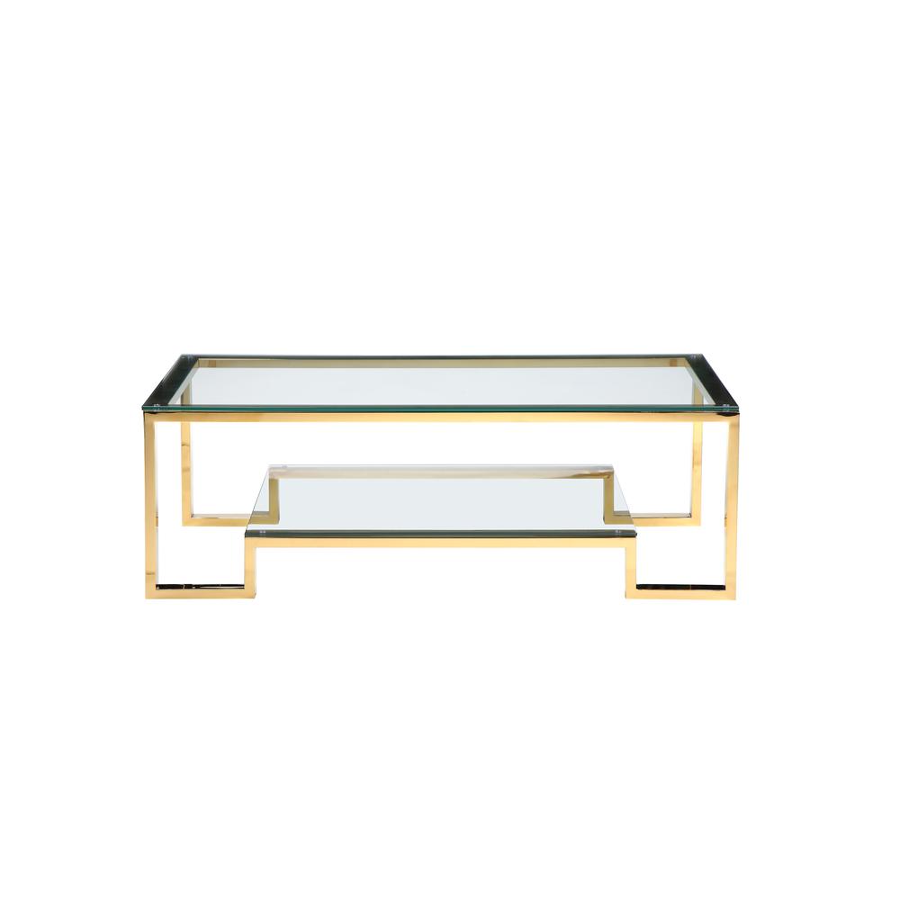 Z-Laurence Long Coffee Table Gold. Picture 2