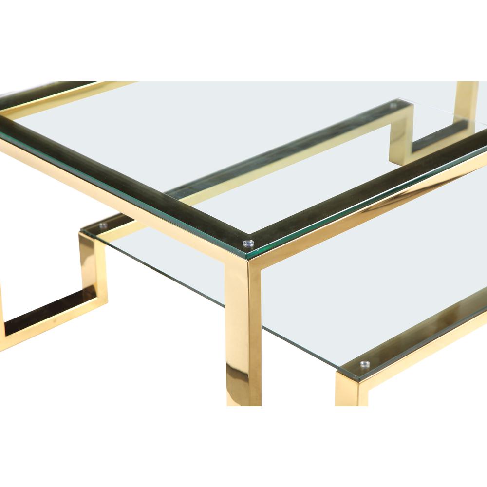 Z-Laurence Long Coffee Table Gold. Picture 4
