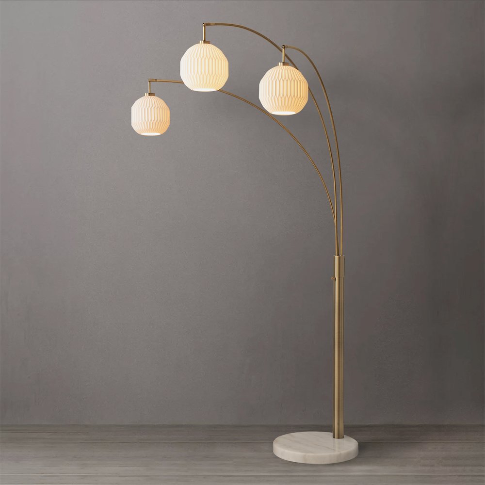 Moraga 3 Light Arc Floor Lamp. Picture 8