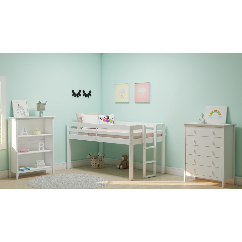 Simplicity 5-Drawer Chest, White. Picture 14