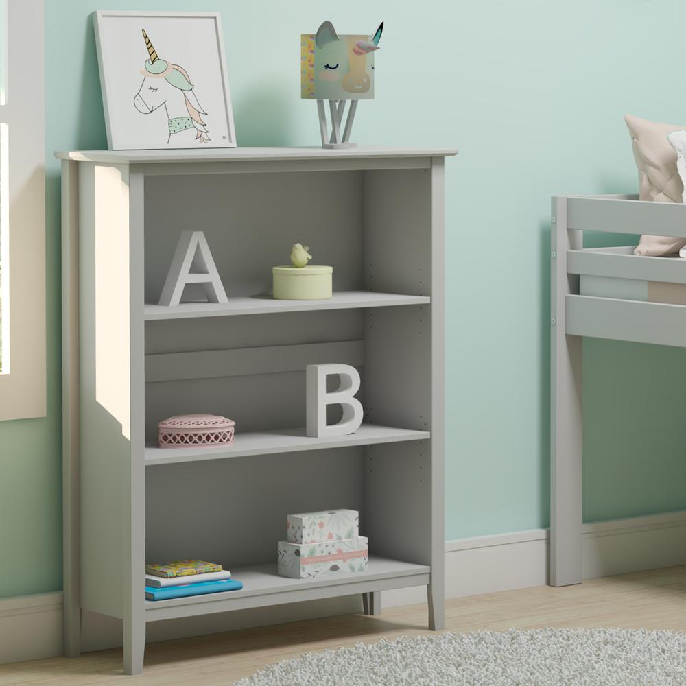 Simplicity Tall Bookcase, Dove Gray. Picture 9