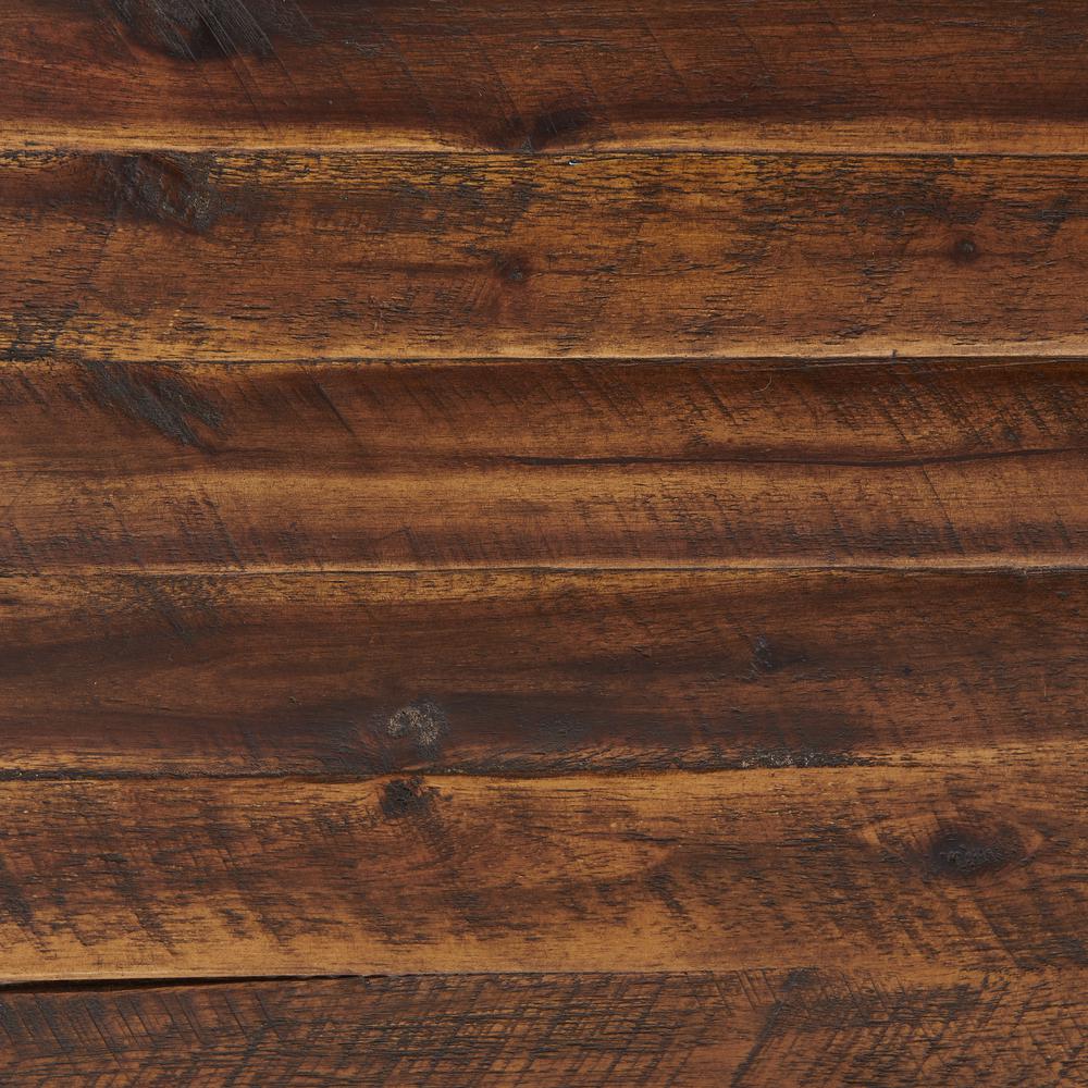Claremont 40" Rustic Wood Bench with Low Shelf. Picture 14