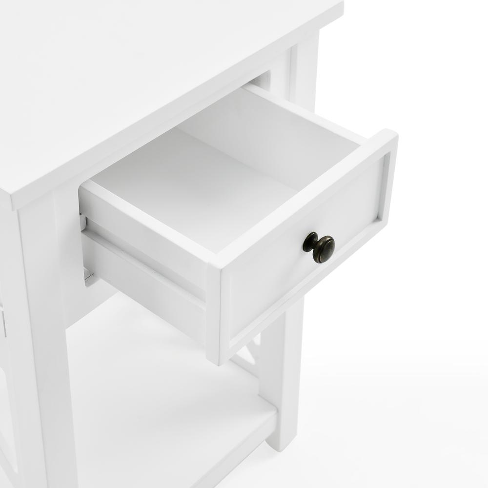 Coventry Wood End Table with Drawer and Shelf. Picture 15