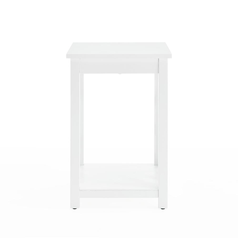 Coventry Wood End Table with Tray Shelf and Bottom Shelf. Picture 13