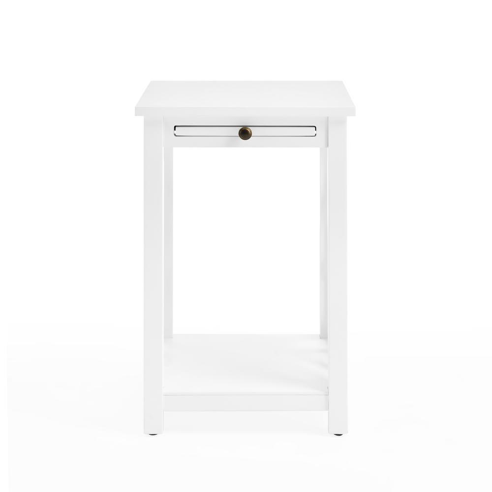 Coventry Wood End Table with Tray Shelf and Bottom Shelf. Picture 14