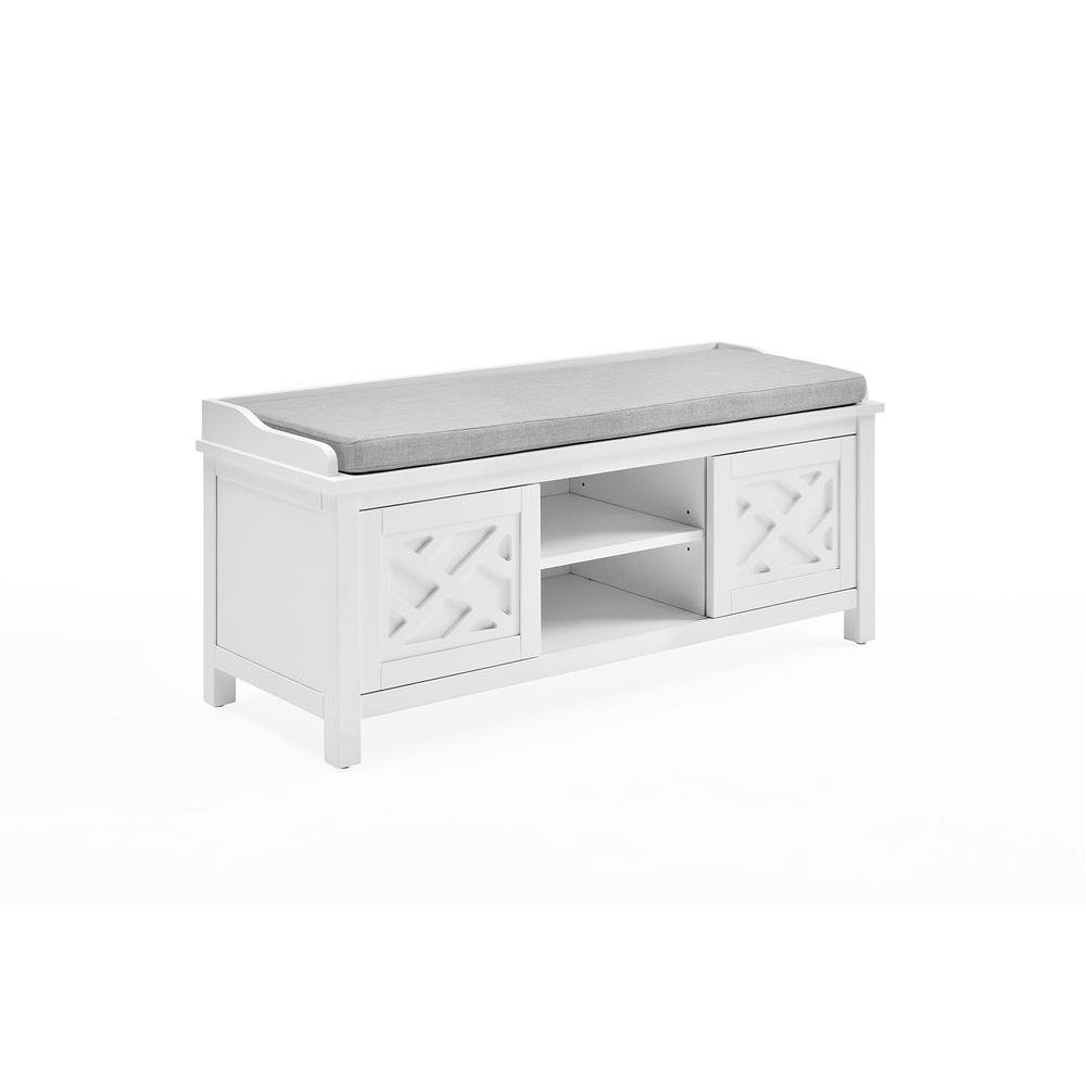 Coventry 45"W Wood Storage Bench with Cushion. Picture 10