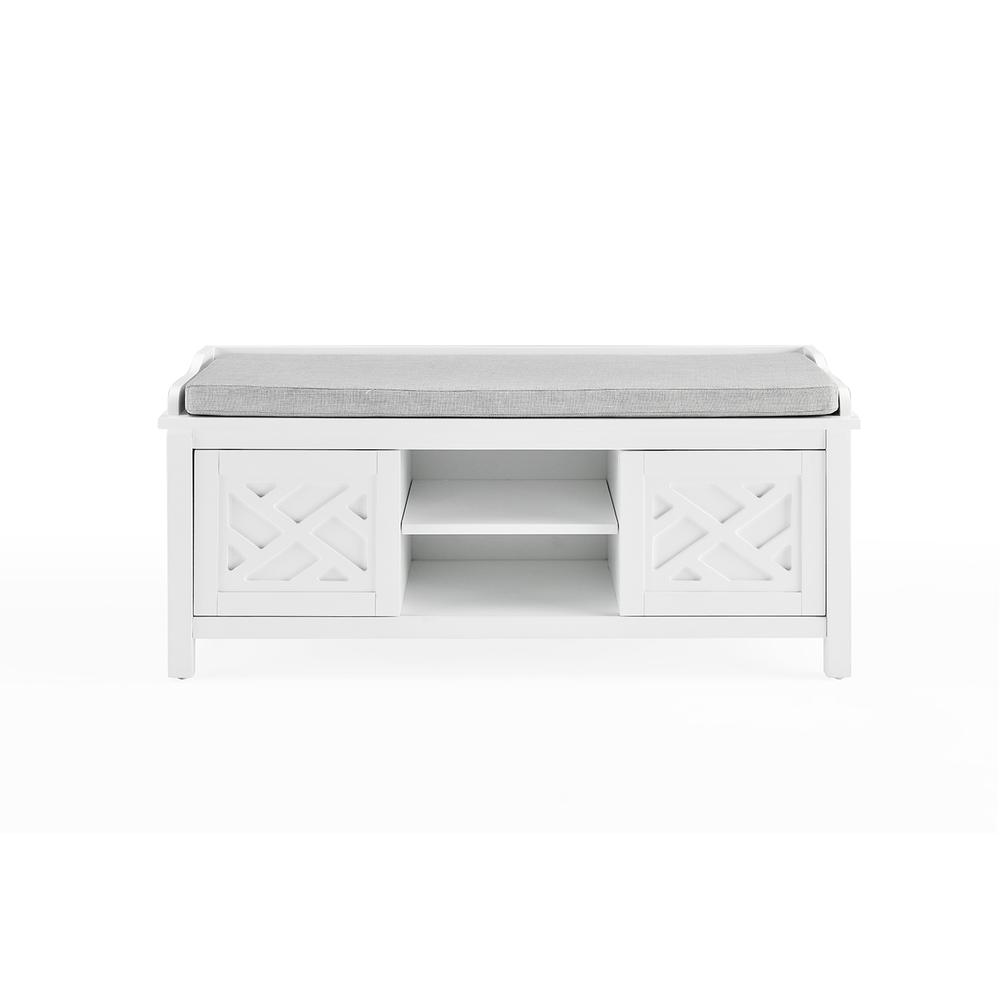 Coventry 45"W Wood Storage Bench with Cushion. Picture 12