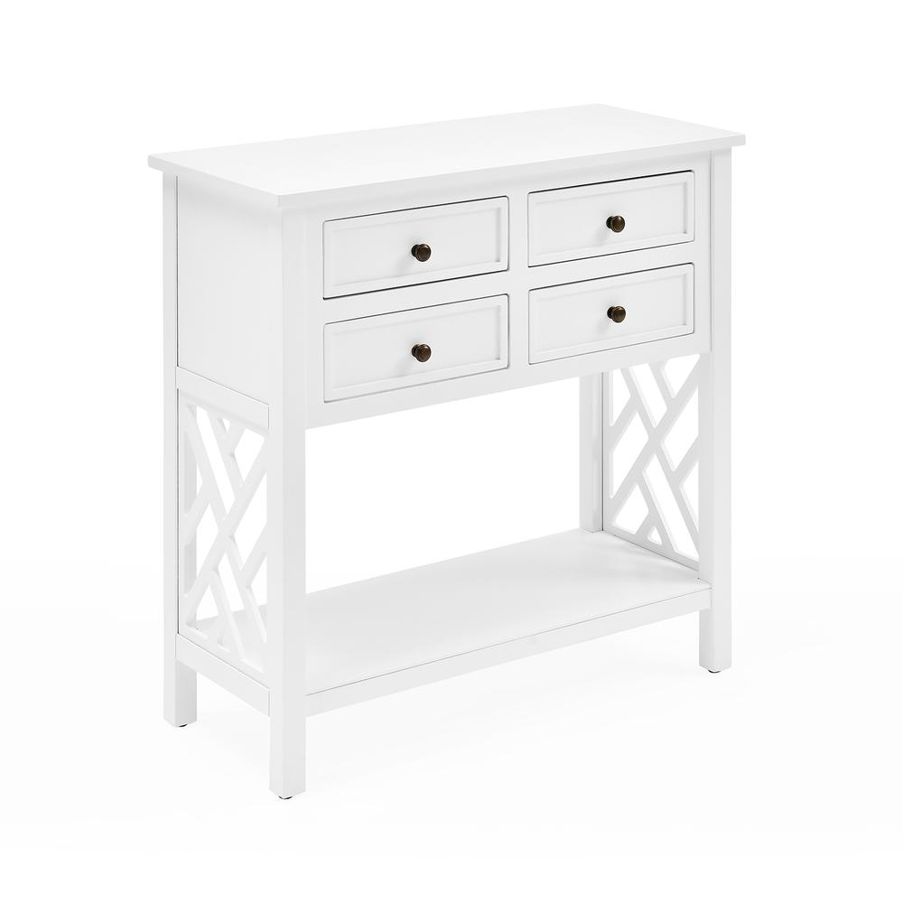 Coventry 32"W Wood Console Table with 4-Drawers. Picture 12