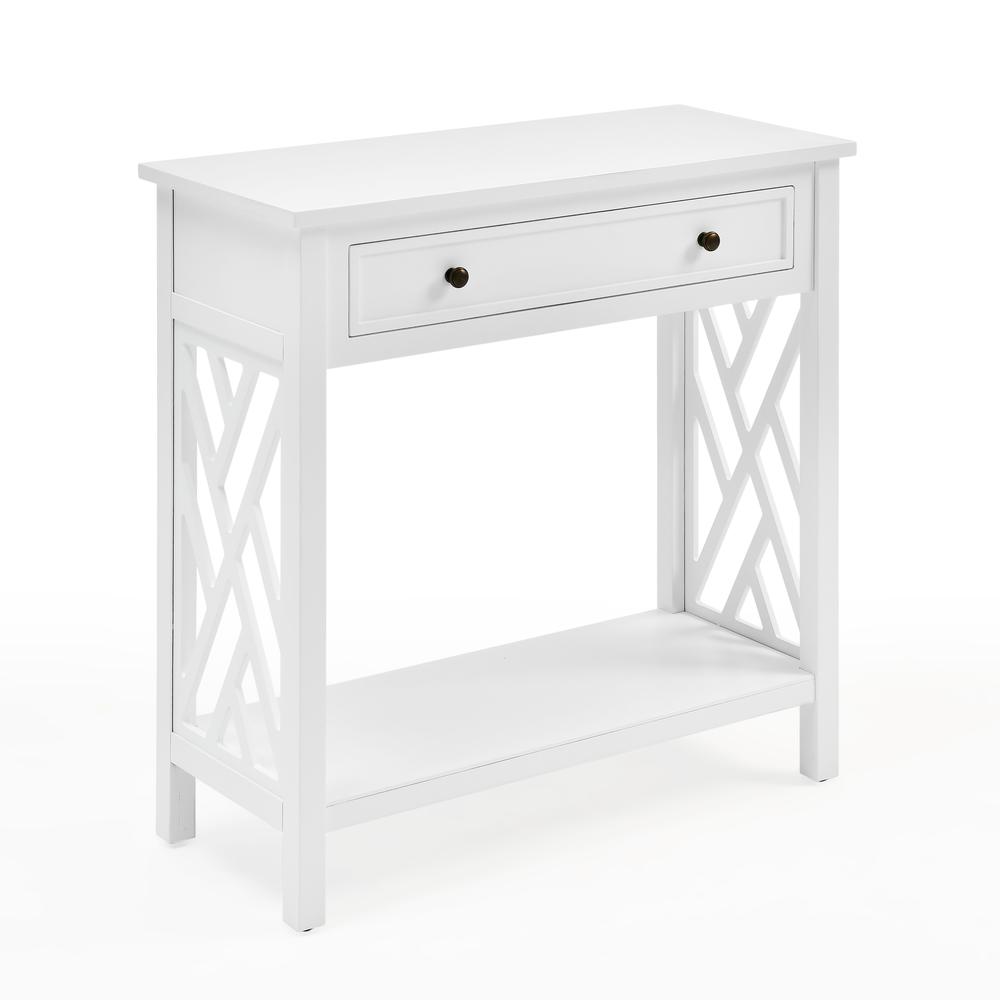 Coventry 32" Wood Console Table with Drawer and Shelf. Picture 11