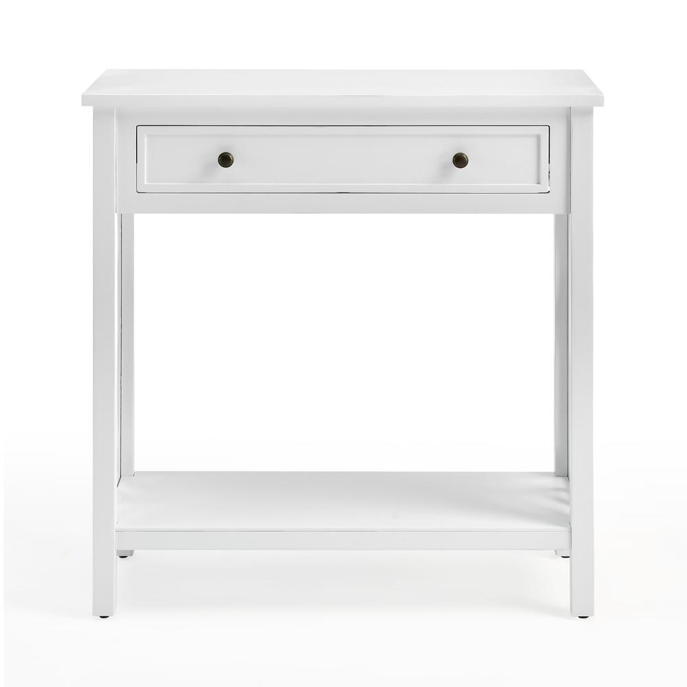 Coventry 32" Wood Console Table with Drawer and Shelf. Picture 13
