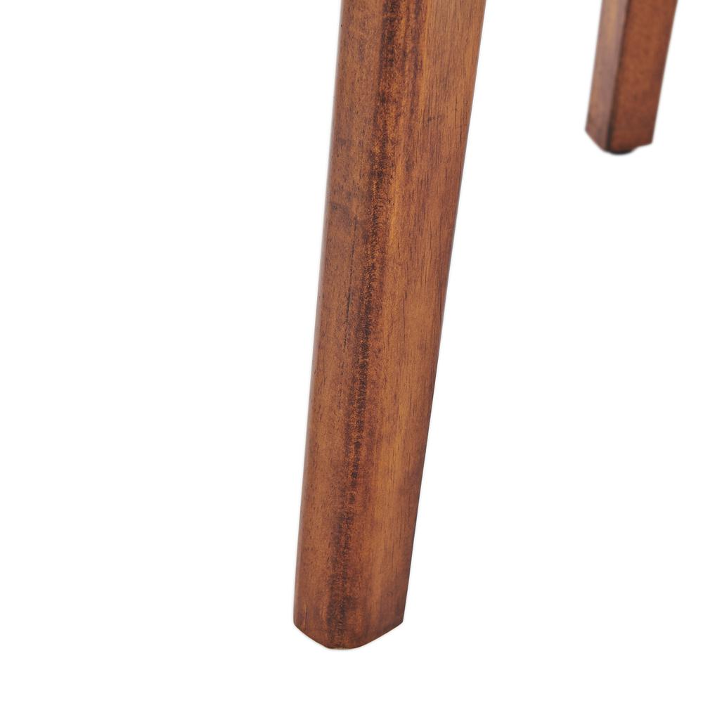 Monterey 20" Round Mid-Century Modern Wood End Table, Warm Chestnut. Picture 48