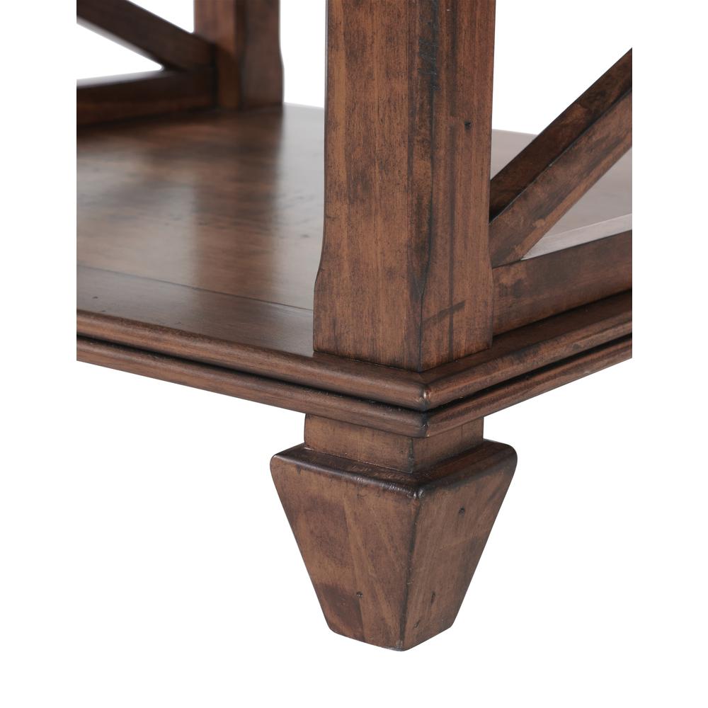 Stockbridge 3-Piece Wood Living Room Set with 45"L Coffee Table and Two 2 -Shelf End Tables. Picture 10