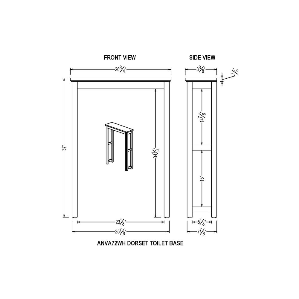 Dorset Bath Toilet Base Storage. Picture 12
